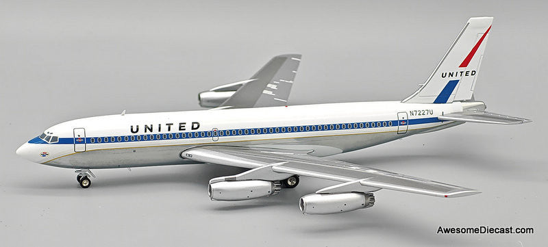 Boeing 720-022: United Airlines (Reg #N7227U), Polished 1:200 Diecast Model Plane by Inflight 200