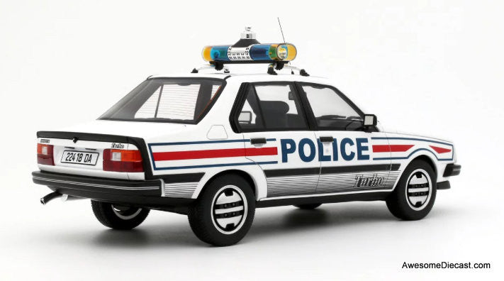 1982 Renault 18 Turbo: French Police National 1:18 Resin Cast Model Car by Otto
