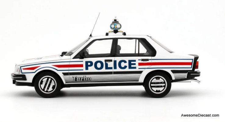 1982 Renault 18 Turbo: French Police National 1:18 Resin Cast Model Car by Otto