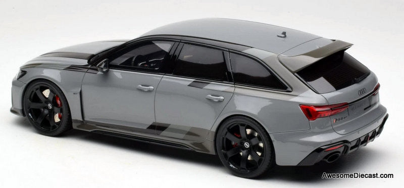 Audi RS6 Avant C8 GT, Nardo Gray 1:18 Resin Cast Model Car by GT Spirit