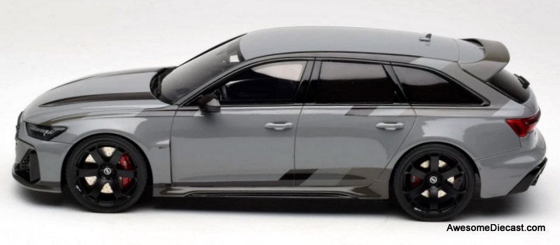 Audi RS6 Avant C8 GT, Nardo Gray 1:18 Resin Cast Model Car by GT Spirit