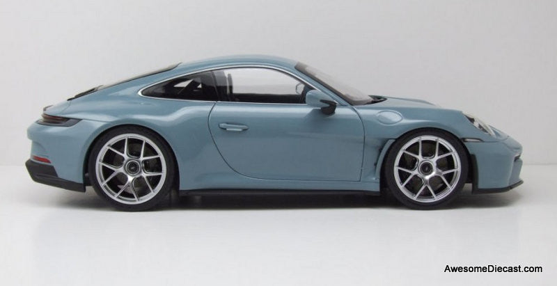 2023 Porsche 911 S/T, Meissen Blue 1:12 Diecast Model Car by Norev