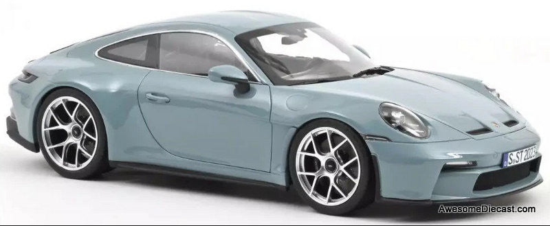 2023 Porsche 911 S/T, Meissen Blue 1:12 Diecast Model Car by Norev