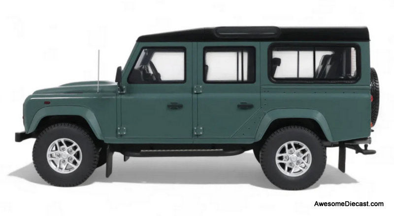 2016 Land Rover Defender 3 Station Wagon, Green 1:18 Resin Cast Model Car by GT Spirit