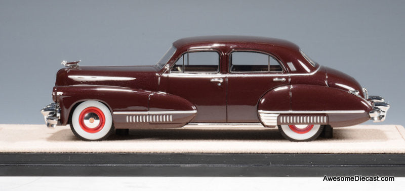 1942 Cadillac Fleetwood Sixty Special Madeira Maroon 1:43 Resin Cast Model Car by Stamp Models