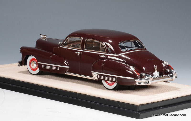 1942 Cadillac Fleetwood Sixty Special Madeira Maroon 1:43 Resin Cast Model Car by Stamp Models