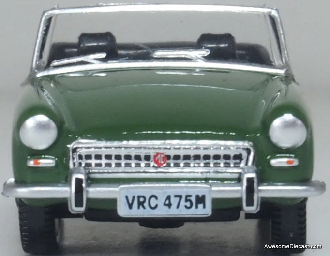 1974 MG Midget, British Racing Green 1:76 Diecast Model Car by Oxford Diecast