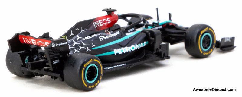 Mercedes AMG Formula 1 W12 E Performance New York Demo Run 2024 Lewis Hamilton 1:64 Diecast Model Car by Tarmac Works