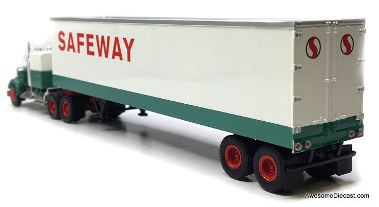 Kenworth W900 Sleeper Tractor w/53' Refrigerated Trailer: Safeway 1:87 ABS Plastic Model Truck by Brekina