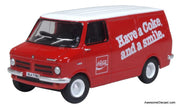 1978 Bedford CF Van: Coca Cola 1:76 Diecast Model Van by Oxford Diecast