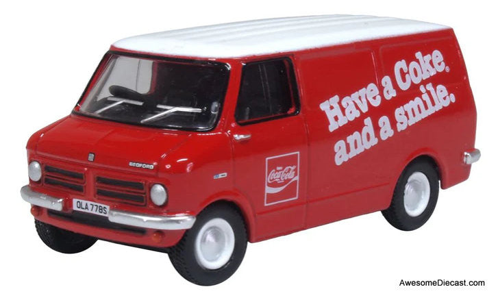 1978 Bedford CF Van: Coca Cola 1:76 Diecast Model Van by Oxford Diecast