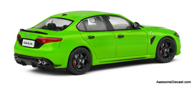 Solido 1:43 2020 Alfa Romeo Giulia Quadrifoglio 2.9 Bi-Turbo, Acid Green