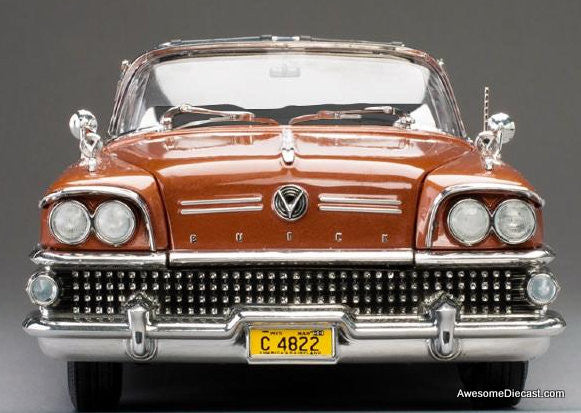 1958 Buick Limited Convertible, Garnet Red 1:18 Diecast Model Car by Sun Star
