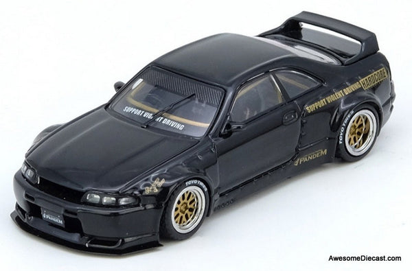 Nissan Skyline GT-R R33, Black Pandem Rocket Bunny 1:64 Diecast