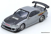 Nissan Silvia S15, Silver Top Secret 1:64 Diecast Model Car by Inno64