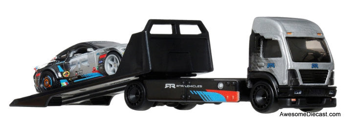 Hot Wheels Premium Team Transporter 2024 Ford Mustang RTR Spec 5-FD & Aero Lift 1:64 Diecast Model Vehicles by Hot Wheels
