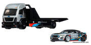 Hot Wheels Premium Team Transporter 2024 Ford Mustang RTR Spec 5-FD & Aero Lift 1:64 Diecast Model Vehicles by Hot Wheels