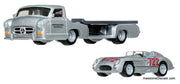 Hot Wheels Premium Team Transporter Mercedes-Benz 300 SLR & Mercedes-Benz Renntransporter 1:64 Diecast Model Vehicles by Hot Wheels