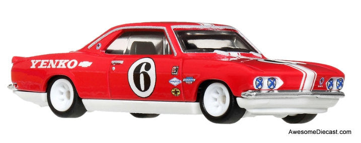 Hot Wheels Premium Team Transporter Chevrolet Corvair Yenko Stinger & Chevy Ramp Truck 1:64 Diecast Model Vehicles by Hot Wheels