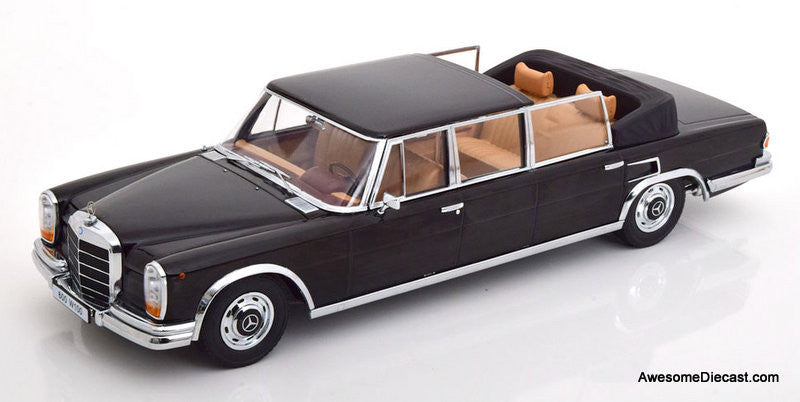 KK Scale 1:18 1964 Mercedes Benz 600 W100 Laudaulet, Black