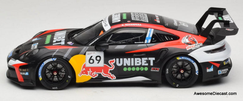 2024 Porsche 911 GT3 Cup #69 1:18 Diecast Model Car by IXO