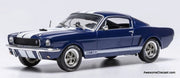 1965 Shelby GT 350, Dark Blue/White Stripes 1:43 Diecast Model Car by IXO