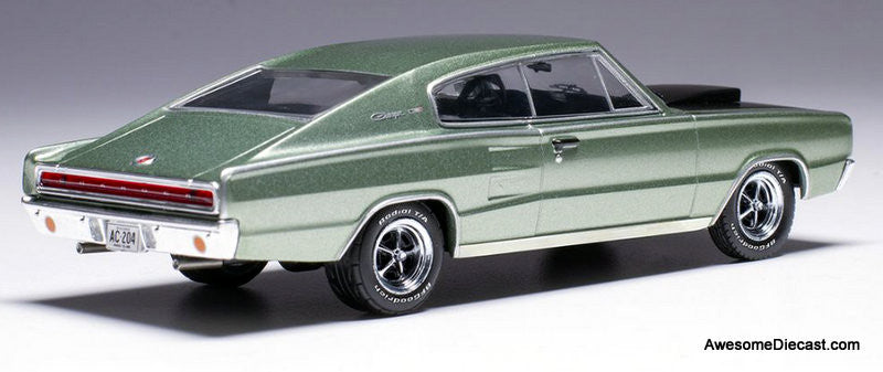 1967 Dodge Charger MK1, Metallic Green 1:43 Diecast Model Car by