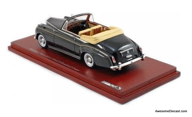 TSM Model 1:43 1961 Rolls Royce Silver Cloud II Dophead Coupe, Black
