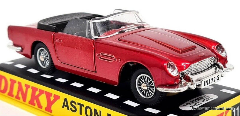 Aston Martin DB5 Convertible, Metallic Red 1:43 Diecast Model Car by Dinky Re-Creation