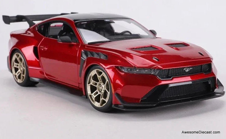 2025 Ford Mustang GTD, Flame Red 1:18 Diecast Model Car by Maisto
