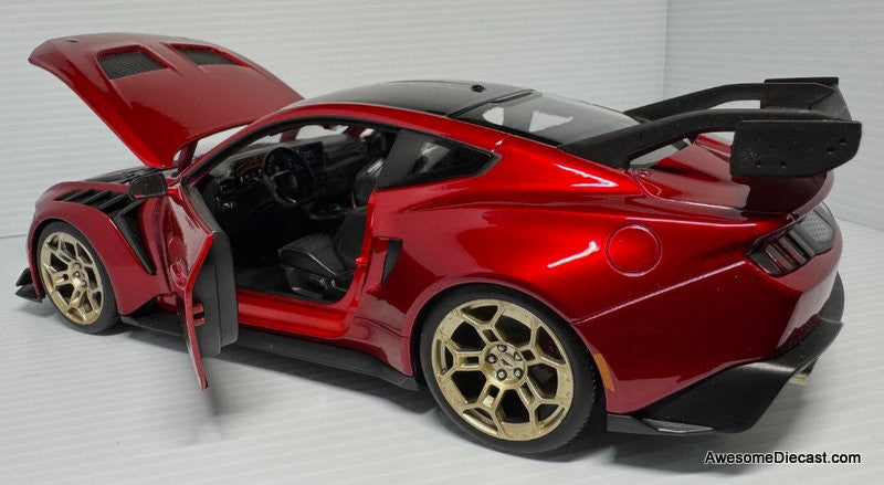 2025 Ford Mustang GTD, Flame Red 1:18 Diecast Model Car by Maisto