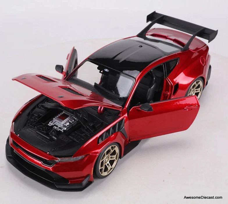 2025 Ford Mustang GTD ミニカー 1/18 マイスト 2025 Ford Mustang GTD, Flame Red 1:18 Diecast Model Car by Maisto
