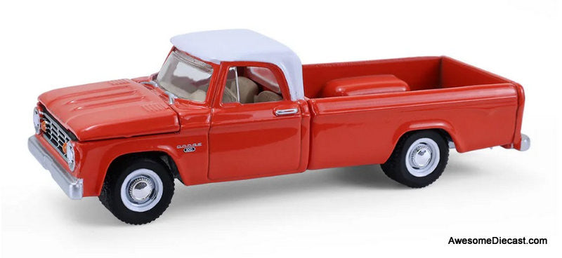 1967 Dodge D-100 Pick-Up w/Boat & Trailer 1:64 Diecast Model Vehicle by Greenlight