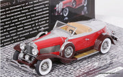 Only One!! Minichamps 1:43 1929 Duesenberg Model J Torpedo Convertible, Red/Silver