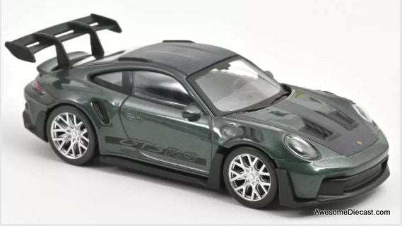 2022 Porsche 911 GT3 RS, Malachite Green Metallic 1:43 Diecast Model Car by Norev