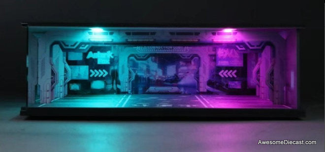Underground Parking Garage w/2 Color Lighting 1:64 Diorama by MoreArt