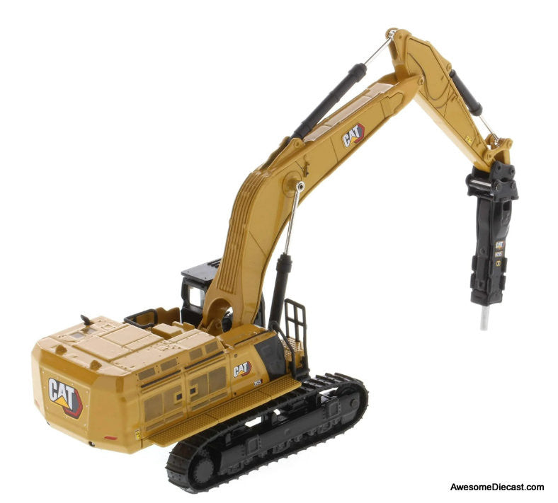 Cat 395 Next Generation Hydraulic Excavator GP Version w/2 additional Work Tools 1:87 Diecast Model Vehicle by Diecast Masters
