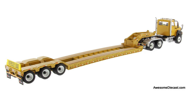 Diecast Masters 1:50 Caterpillar CT660 Day Cab w/XL 120 Low-Profile HDG Lowboy Trailer