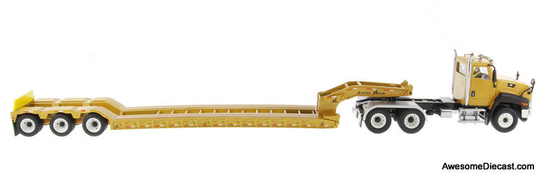 Diecast Masters 1:50 Caterpillar CT660 Day Cab w/XL 120 Low-Profile HDG Lowboy Trailer