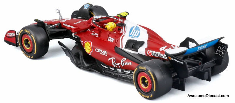 Ferrari SF-25 Formula 1 Race Car #44 1:43 Diecast Model Car by Burago