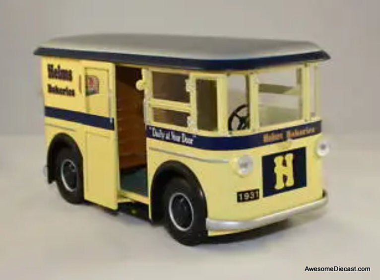 JuDees Collectibles 1:24 1931 Divco Twin Coach: Helms Bakery, Yellow