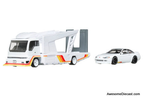 Hot Wheels Premium Team Transport Toyota Soarer & Kousoku Hauler 1:64 Diecast Model Vehicles by Hot Wheels