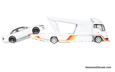 Hot Wheels Premium Team Transport Toyota Soarer & Kousoku Hauler 1:64 Diecast Model Vehicles by Hot Wheels