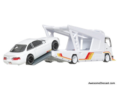 Hot Wheels Premium Team Transport Toyota Soarer & Kousoku Hauler 1:64 Diecast Model Vehicles by Hot Wheels