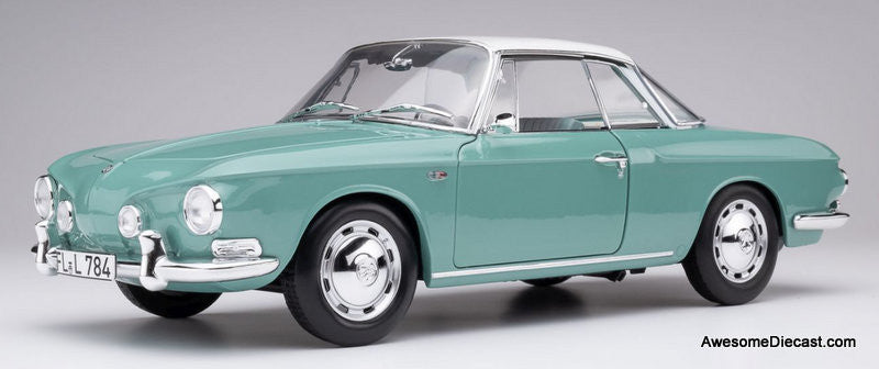 1961 Volkswagen Karmann Ghia 1500, Pacific Green 1:18 Diecast