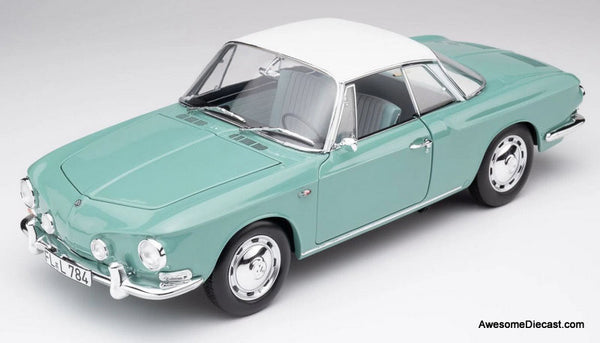 1961 Volkswagen Karmann Ghia 1500, Pacific Green 1:18 Diecast