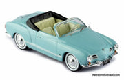 1957 Volkswagen Karmann Ghia Convertible, Light Blue 1:43 Diecast Model Car by IXO