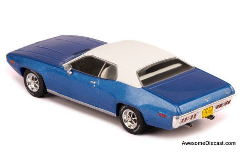 1971 Plymouth Satellite Sebring Plus, Metallic Blue 1:43 Diecast Model Car by IXO