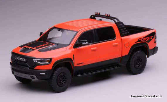 Dodge Ram 1500 SRX Sports Pick-Up Truck, Orange 1:64 Diecast Model