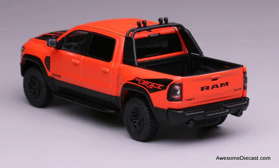 Dodge Ram 1500 SRX Sports Pick-Up Truck, Orange 1:64 Diecast Model Truck by 596 Model